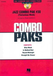 Hal Leonard Corporation JAZZ COMBO PAK 30 (Thelonious Monk) + CD   malý jazzový soubor