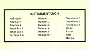 THE JODY GRIND     jazz band - grade 5