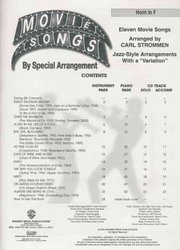 MOVIE SONGS - JAZZ ARRANGEMENT + CD / lesní roh (horn in F)