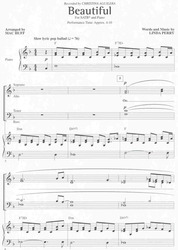 BEAUTIFUL / SATB* a klavír/akordy