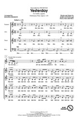 YESTERDAY /  SATB* a cappella