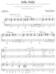 Hello, Dolly! / SATB* a klavír/akordy