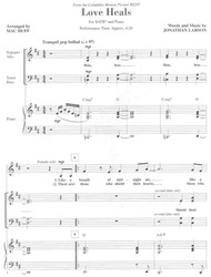 LOVE HEALS (from motion picture RENT) / SATB*