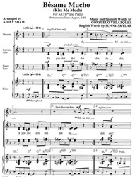 BESAME MUCHO / SATB*