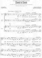 CHEEK TO CHEEK* / SATB