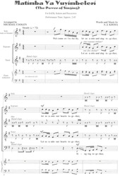 Matimba Ya Vuyimbeleri (The Power Of Singing) / SATB* a cappella