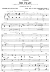 NEVER NEVER LAND (from PETER PAN) / SATB*