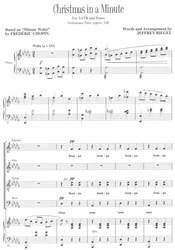 CHRISTMAS IN A MINUTE / SATB*