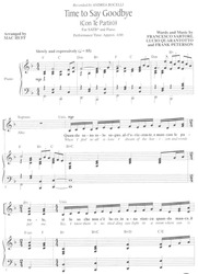 TIME TO SAY GOODBYE / SATB*