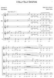 A Cappella Jazz Pop Holiday / SATB a cappella