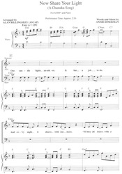 Now Share Your Light (A Chanuka Song) / SATB* + piano/akordy