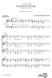 LASCIA CH&apos;IO PIANGA / 3-PART TREBLE*