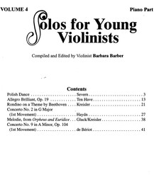 SOLOS FOR YOUNG VIOLINISTS 4 / housle a klavír