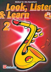 LOOK, LISTEN &amp; LEARN 2 + Audio Online / škola hry na altový saxofon