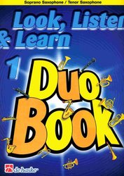 LOOK, LISTEN &amp; LEARN 1 - Duo Book for Tenor (Soprano) Sax / tenorový saxofon