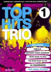 Hal Leonard MGB Distribution TOP HITS TRIO 1 / zobcová flétna - trio (SAA)