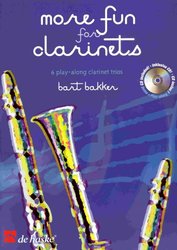 Hal Leonard MGB Distribution More Fun for Clarinets + CD       clarinet trios