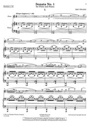 EWAZEN: SONATA No.1 for Flute and Piano / příčná flétna a klavír