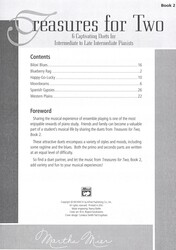 Treasures for Two 2 by Martha Mier / klavírní dueta