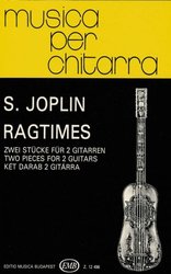 EDITIO MUSICA BUDAPEST Music P MUSICA PER CHITARRA - TWO RAGTIMES by S. Joplin
