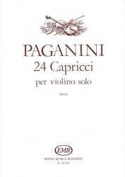 PAGANINI - 24 Capricci per violino solo / housle