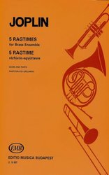 5 RAGTIMES by Scott JOPLIN         brass ensemble