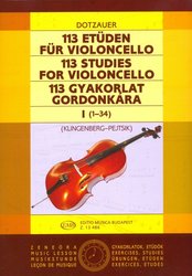 Dotzauer - 113 Studies for Violoncello, book 1 (studies 1-34)