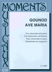 EDITIO MUSICA BUDAPEST Music P AVE MARIA by Ch.Gounod / violoncello + klavír