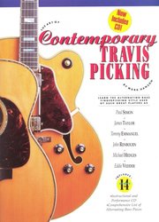 ACCENT ON MUSIC Contemporary TRAVIS PICKING by Mark Hanson + CD / guitar + tablature