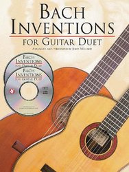Amsco Publications Bach Inventions for Guitar Duet + 2x CD / kytara + tabulatura