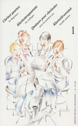 EDITIO MUSICA BUDAPEST Music P CLARINET QUARTETS FOR BEGINNERS vol.1