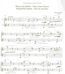 TONE- COLOUR GAMES by M.Kocsár   two flutes / dvě příčné flétny