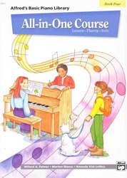 Alfred&apos;s Basic PIANO All-in-One Course 4 - klavírní lekce * hudební teorie * přednesové skladbičky