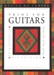 EDITIO MUSICA BUDAPEST Music P Trios for GUITARS / 14 skladeb klasické hudby v úpravě pro tři klasické kytary
