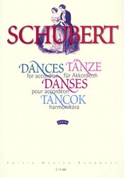 EDITIO MUSICA BUDAPEST Music P SCHUBERT, Franz  -  DANCES FOR ACCORDION