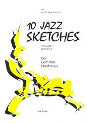 10 JAZZ SKETCHES 1 (žlutý sešit) by Lennie Niehaus - alto sax trios