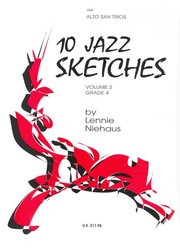 10 JAZZ SKETCHES 3 (červený sešit) by Lennie Niehaus - alto sax trios