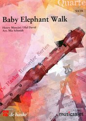 Hal Leonard MGB Distribution Baby Elephant Walk / kvartet zobcových fléten (SATB)