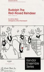 RUDOLPH THE RED-NOSED REINEER  sax quartet (AATB)