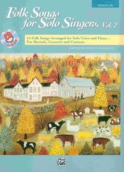ALFRED PUBLISHING CO.,INC. Folk Songs for Solo Singers 2 (medium low) + CD / zpěv + klavír