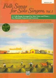 Folk Songs for Solo Singers 1 (medium low) + CD / zpěv a klavír