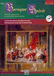 THE BAROQUE SPIRIT 1 + CD / barokní skladby pro mírně až středně pokročilé klavíristy