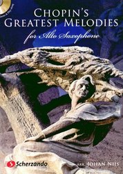 Scherzando Music Publishers Chopin's Greatest Melodies + CD / alto sax