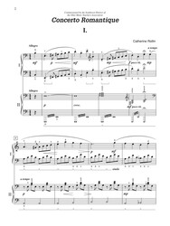 CONCERTO ROMANTIQUE by C.Rollin  2 pianos 4 hands / 2 klavíry a 4 ruce