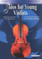 ALFRED PUBLISHING CO.,INC. SOLOS FOR YOUNG VIOLISTS 3  / viola + klavír