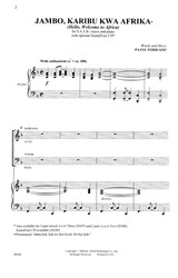 JAMBO, KARIBU KWA AFRIKA / SATB*