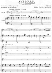 AVE MARIA by Giulio Caccini / SATB* + piano