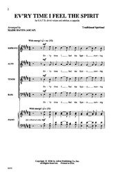 EV´RY TIME I FEEL THE SPIRIT / SATB* a cappella