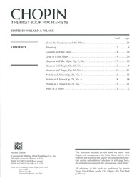 CHOPIN + CD / the first book for pianists