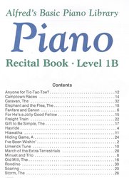 Alfred&apos;s Basic Piano Library - Recital Book 1B / sólo klavír
